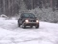 Suzuki X-90 horseplay in an icy parking lot