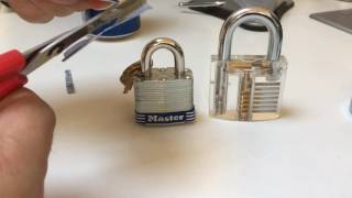 (013) How to Shim Open Padlocks - soda can shims