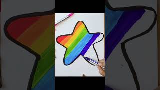 Rainbow Star Drawing And Colouring For Children