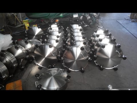 sanitary pressure manways brewery tank accessories winery vessel parts stainless steel glass manlids