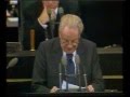 Bundestagsrede Rainer Barzel - Herbert Wehner Mißtrauensantrag 01.10.1982 Fragment (Video 2000)