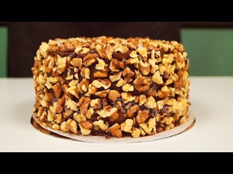 ЭТОТ ТОРТ УКРАСИТ ЛЮБОЙ СТОЛ. Карамельный торт с грецким орехом | Walnut cake ЭТОТ ТОРТ УКРАСИТ ЛЮБОЙ СТОЛ. Карамельный торт с грецким орехом | Walnut cake