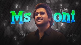 MS DHONI - LAST IPL EDIT | KC EDITZ COME BACK EDIT | O MAHI O MAHI EDIT