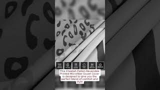 Cheetah Grey & Black Print Duvet Cover Set With Pillow Cases Free Shipping