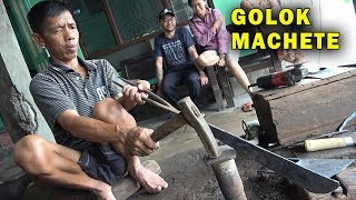 How Blacksmiths make Golok Machetes in Central Java