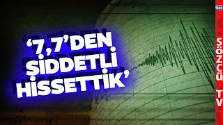 Usta Gazeteci Malatya Yeşilyurt'taki Depremi Böyle Anlattı! '7,7'den Şiddetli Hi