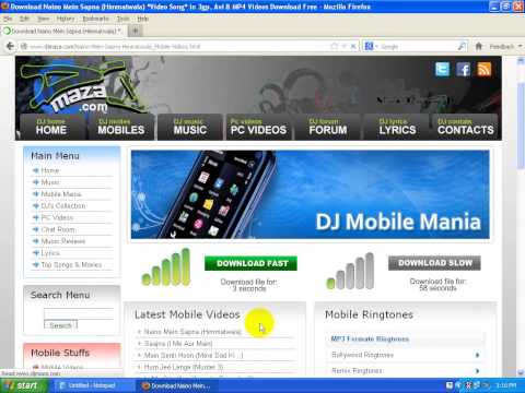 How To Download Vedio From www.djmaza.com