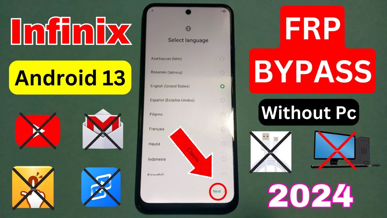Infinix Android 13 FRP Bypass 2024 | Infinix Google Infinix Android 13 FRP Bypass 2024 | Infinix Google