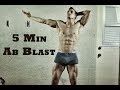 BEST 5 Minute Home Ab Routine (Workout)