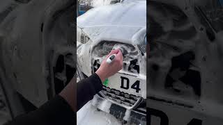 Satisfying Snowfoaming Action On A Bmw I4 #Automobile #Detailing #Satisfying