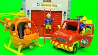 New Feuerwehrmann Fireman Sam Pontpandy Rescue Playset Opening And Officer Steele Needs Help