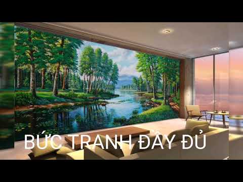 Tranh dán tường phong thủy cho người mệnh mộc