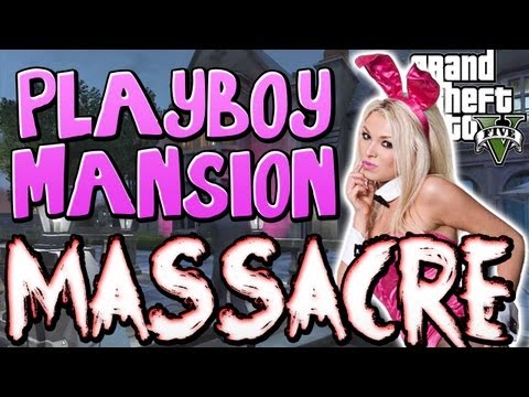 GTA V: Playboy Mansion Massacre, Picking up Hookers and Best Lifeguard Ever! (Grand Theft Auto 5)