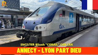 Cab Ride Annecy Lyon Part-Dieu France, Juin 2025 Vue Du Conducteur De Train 4K