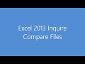 Excel 2013 Inquire Compare Files