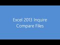 Excel 2013 Inquire Compare Files