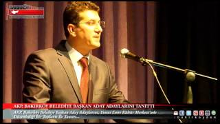 Akp, Bakirköy Beledi̇ye Başkan Aday Adaylarini Tanitti