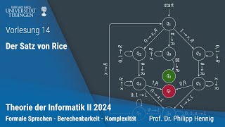 Theorie II - 14 - Satz von Rice