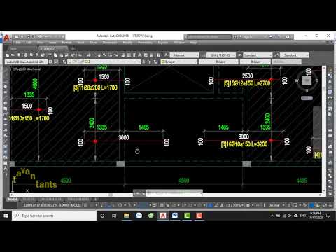 Lisp Shopdrawing vẽ thép dầm sàn cột vách tiết kiệm thời gian và thống kê thép nhanh