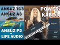 ANSUZ MAINZ8 TC3 vs A3 und ANSUZ P2 vs LIFE AUDIO AC-Kabel             #audiophile #hiendaudio