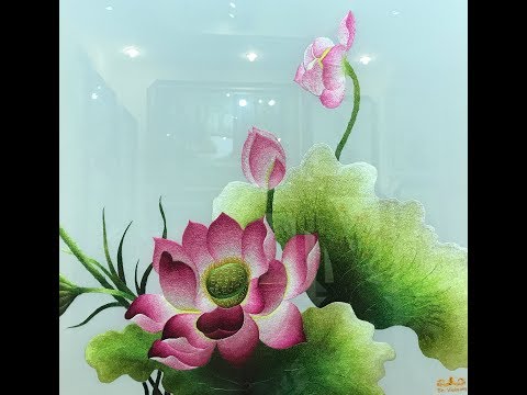 208 Bức Tranh Thêu Tay Hoa Sen Đẹp Nhất 2021