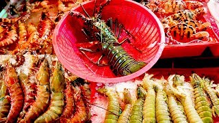 Phuket Seafood: A Street Food Seafood Feast in Patong. Banzaan Night Market Phuket Thailand