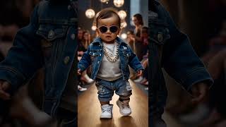 Baby Walks The Runway In Fashion Style