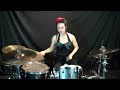 Lux Drummerette - Nekromantix "Night Nurse" - Drum Cover