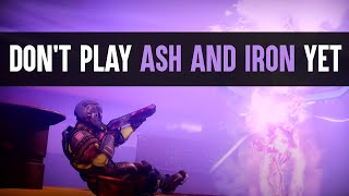 Destiny 2 Ash And Iron Launches Badly Broken And Is Also Just Bad