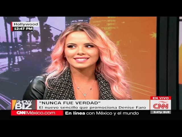 DENISE FARO presenta su nuevo sencillo en CNN #SHOWBITZ