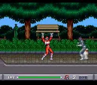 Mighty Morphin' Power Rangers SNES AREA 1