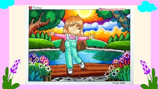 Cara Menggambar Dan Mewarnai Dengan Oilpastel Ep 427