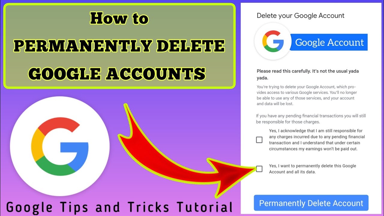 How to Delete GOOGLE ACCOUNT Permanently? How to Delete GOOGLE ACCOUNT Permanently?