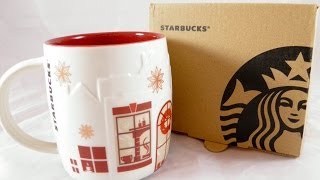 Starbucks Christmas Mug Holiday Coffee Oz Cup Red 2013 New vietnam Ceramic mugs 24-11-13