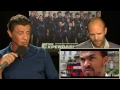 Sylvester Stallone & Jason Statham react to Dev's action showreel