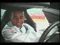Lewis Hamilton drives the Mclaren Mercedes SLR 722 on a wet Silverstone circuit!!