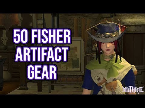 FFXIV A Realm Reborn - 109 - 50 Fisher + Artifact Gear