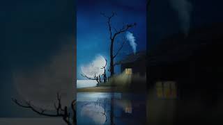 Winter Night Scenery