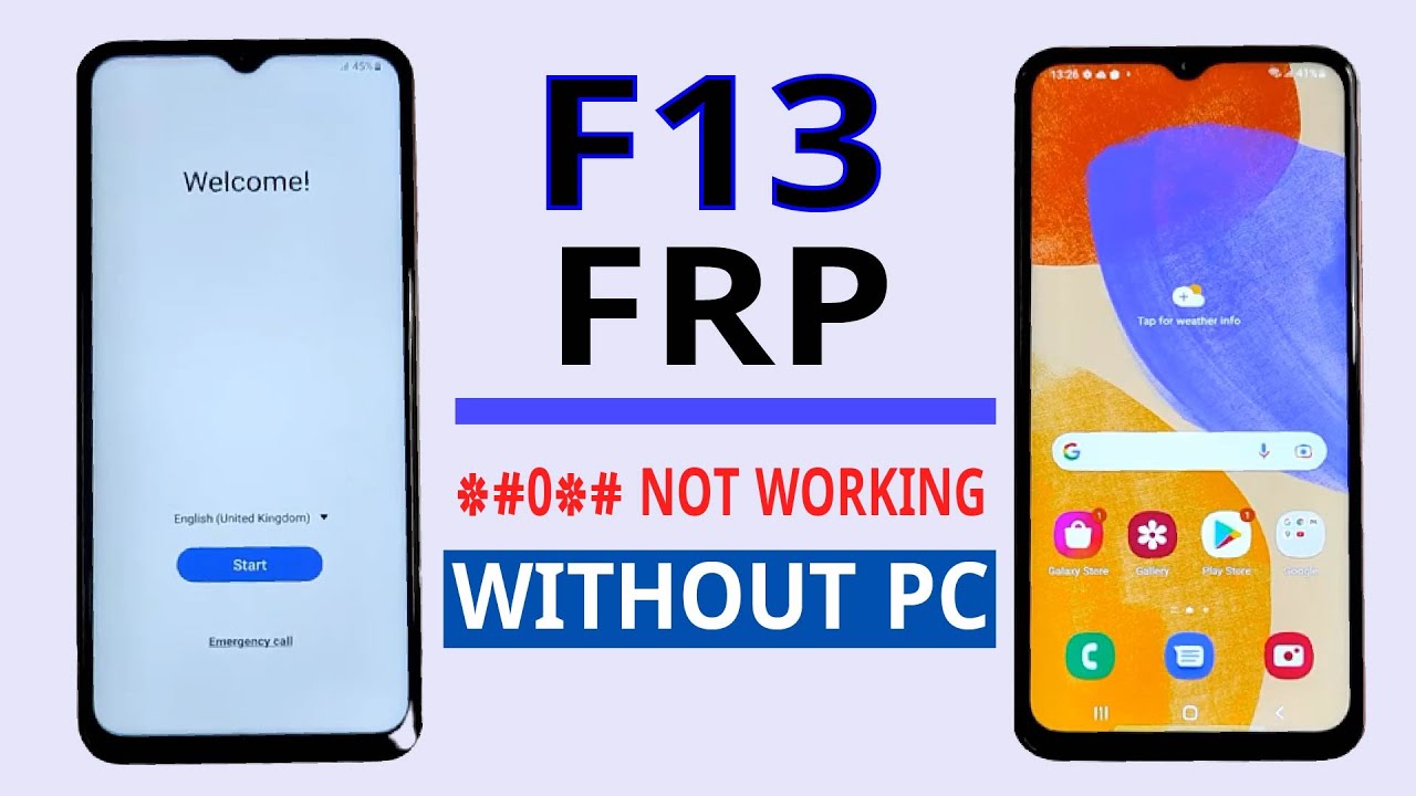 SAMSUNG F13 FRP BYPASS *#0*# NOT WORKING WITHOUT PC SAMSUNG F13 FRP BYPASS *#0*# NOT WORKING WITHOUT PC