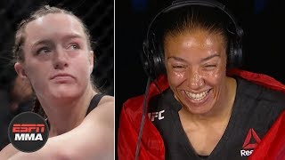 Aspen Ladd was rocked bad - Germaine de Randamie feels fight was over | UFC Fight Night | ESPN MMA