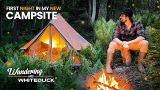 FIRST NIGHT in my NEW CAMPSITE | Wandering with White Duck | Episode 14