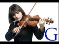 G note with Violin Tuner Online
