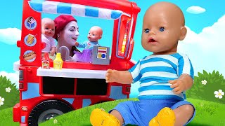 Смешные Видео - Куклы Беби Бон И Магазин На Колёсах! Детские Мультики С Baby Born. Игры Дочки Матери
