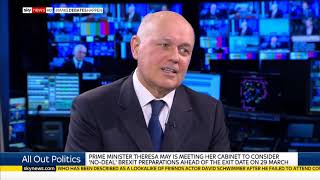 Iain Duncan Smith MP's All Out Politics interview on Sky News