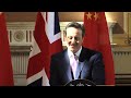 Prime Minister David Cameron and Premier Li Keqiang joint press conference