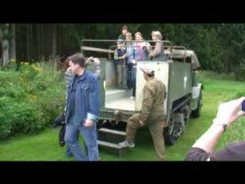 Ardennen Poteau '44 Museum, tour met de halftrack