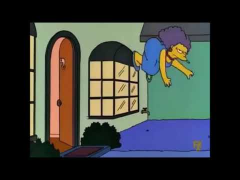 The Simpsons - Homer throws out Patty and Selma!!!!!