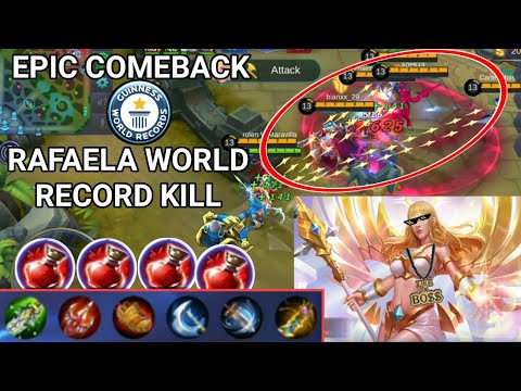 EPIC COMEBACK | RAFAELA HIGHEST KILL | BEST TROLL EVER | MOBILE LEGENDS