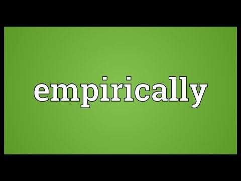 Header of empirically