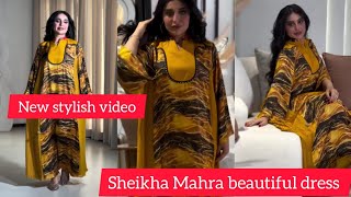 Beautiful Dress Fashion Design New || Sheikha Mehra Dubai New Stylish Dress Video || #Viralvideo